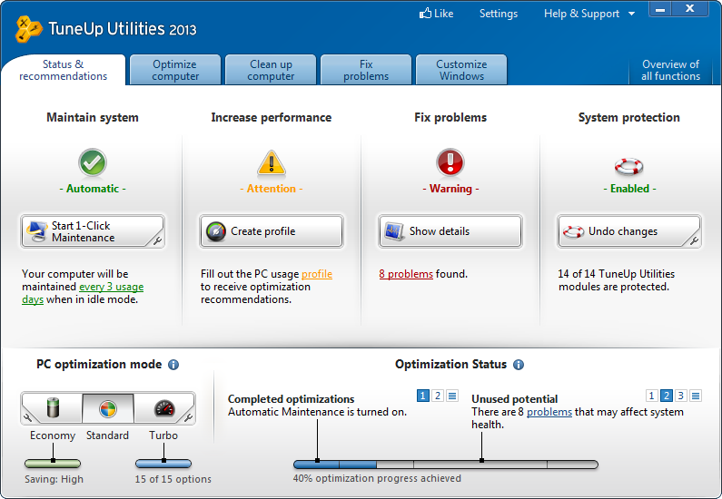 TuneUp Utilities 2013