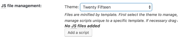 Select Theme: JS File Management