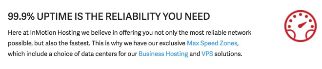 InMotion Uptime Guarantee