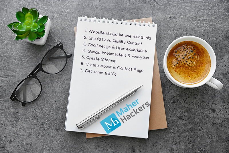 Google Adsense Approval Checklist