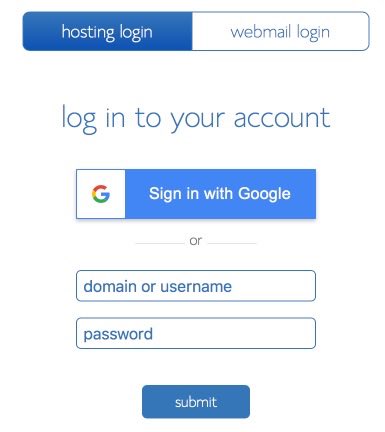 bluehost-hosting-login