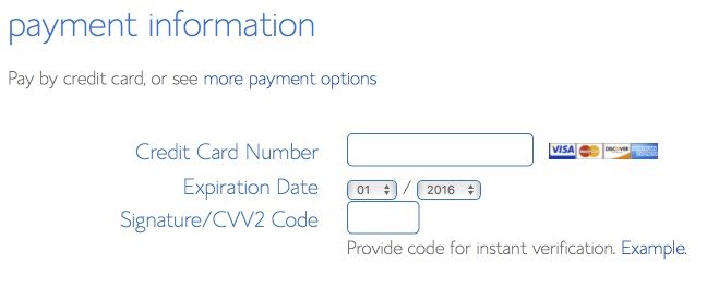 Bluehost payment details