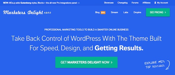 Marketers Delight WordPress Theme