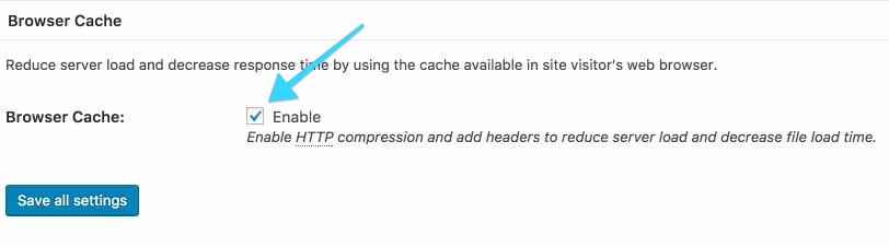 W3 Total Cache: Browser Cache General