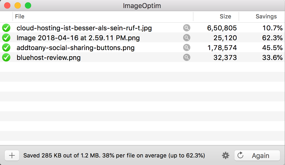 ImageOptim to Optimize Images