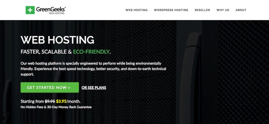 GreenGeeks WordPress Hosting