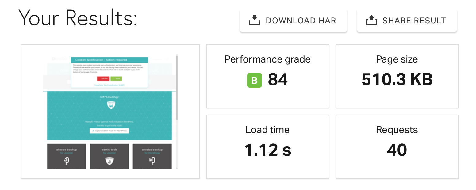 SiteGround Hosting Speed Test