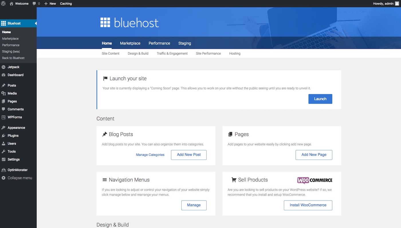Bluehost Launch Site