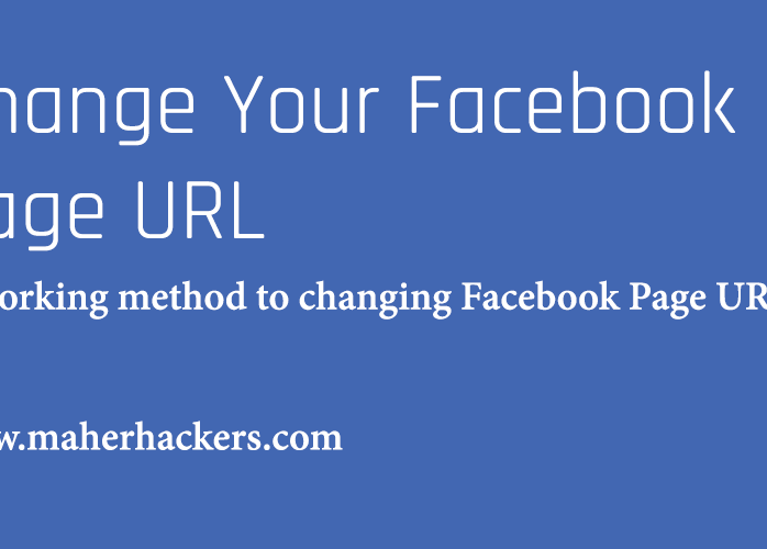 How to Change Facebook Page URL
