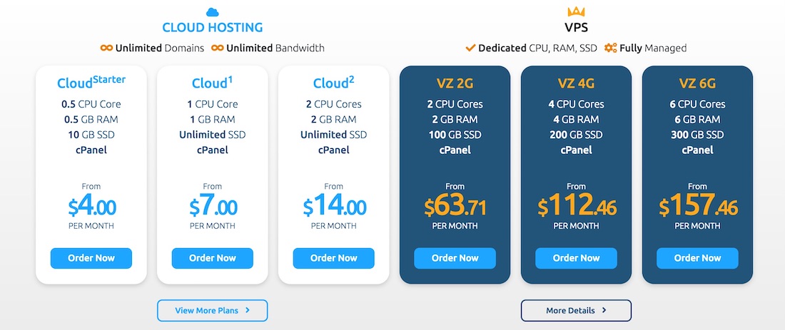 MDDHosting Hosting Plans