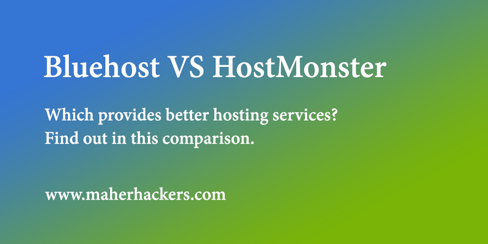 Bluehost Vs HostMonster