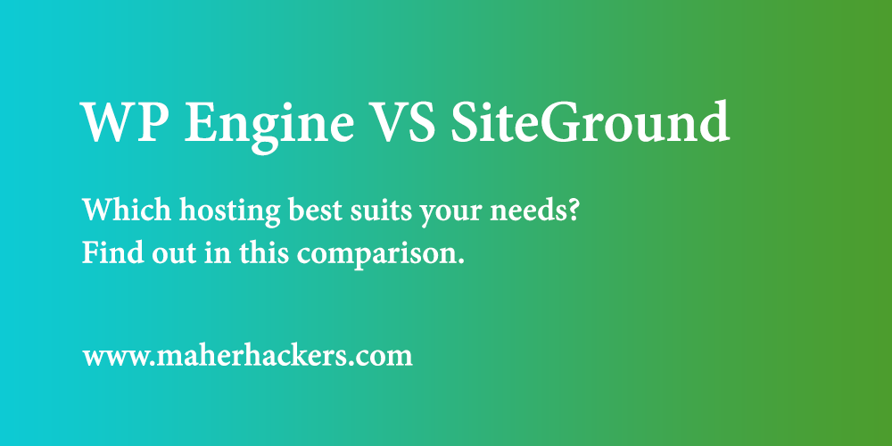 WP Engine Vs SiteGround