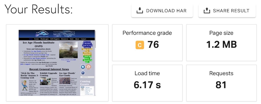 JustHost Web Hosting Speed Test