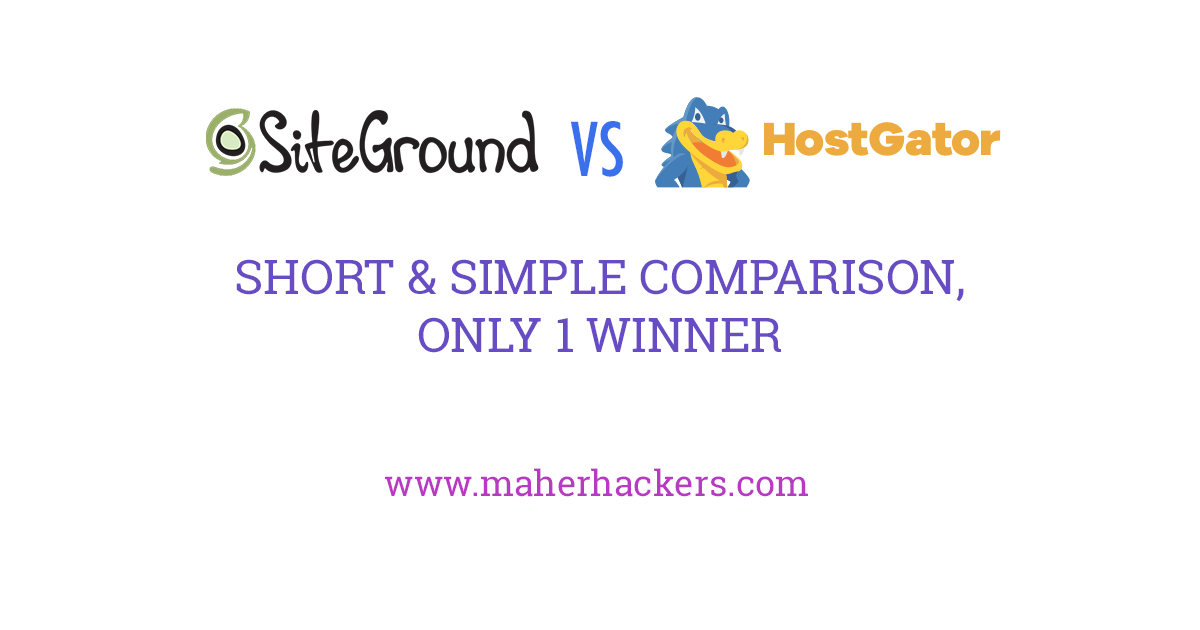 SiteGround Vs HostGator